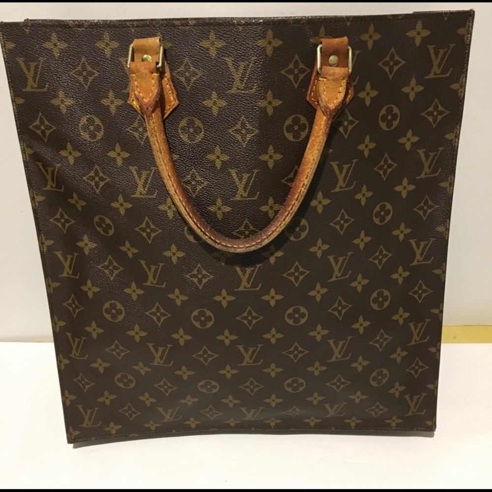 authentic Louis Vuitton Sac Plat